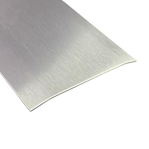 Übergangsprofil, Edelstahl k240 geschliffen 0,8 mm stark, Übergangsprofile, 1250 x 80 mm Übergangsleiste,Übergangsschiene von gastro-blechdesign