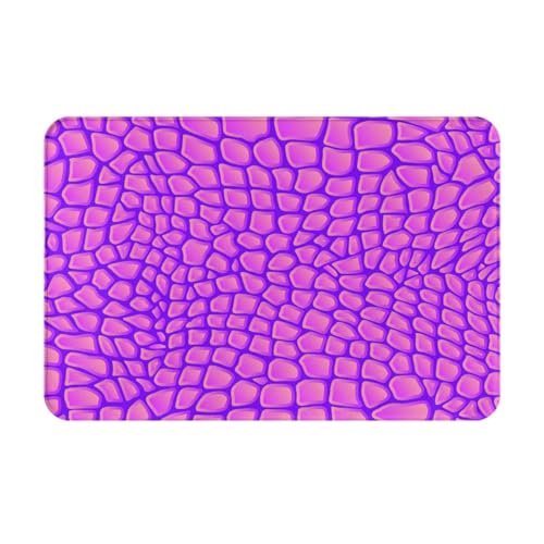 gawuoab Rosa Krokodil Alligator Haut, 24"x16" rutschfeste waschbare Innen Fußmatte Vordertürmatte, Badezimmer Teppiche von gawuoab