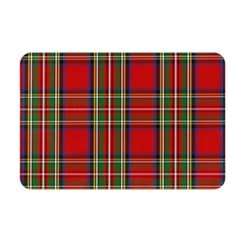 gawuoab Scottish Clan Stewart Tartan Plaid, 24"x16" rutschfeste waschbare Fußmatte für den Innenbereich, Fußmatte für die Vordertür, Badezimmerteppiche von gawuoab
