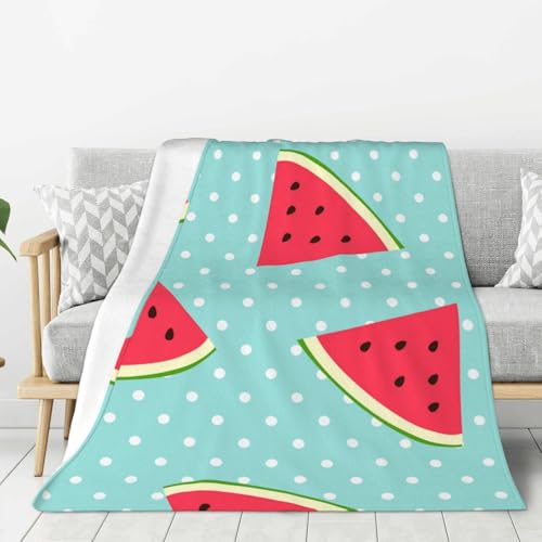 gawuoab Wassermelone 1,80"x60" Flanelldecke Superweiche Dicke gemütliche Bequeme Couch von gawuoab