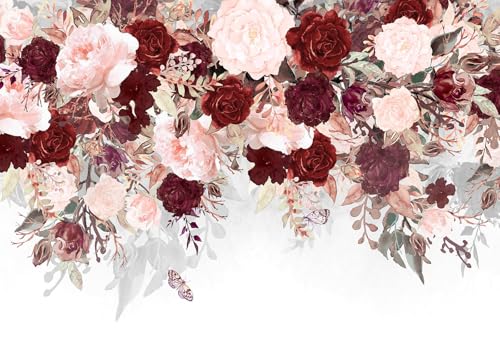Fototapete 3d Effekt Tapete Pflanzen Blumen Aquarell Kunst Modern 430x300cm Wandbilder Vliestapete Seiden Wand Deko Wohnzimmer/Schlafzimmer Fototapete 3d Effekt Tapete Pflanzen Blumen Aquarell Kunst Modern 430x300cm Wandbilder Vliestapete Seiden Wand Deko Wohnzimmer/Schlafzimmer von gdkldfg