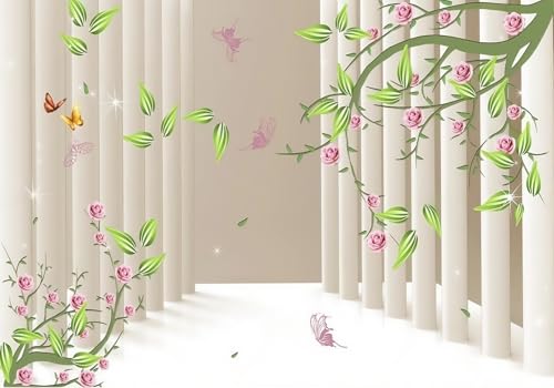 Tapete Deko 200x140cm Pflanzen Blumen 3D Geometrisch Vliestapete,Wanddeko Wohnzimmer/Schlafzimmer,Fototapete 3d Effekt,Wandbilder Tapete Deko 200x140cm Pflanzen Blumen 3D Geometrisch Vliestapete,Wanddeko Wohnzimmer/Schlafzimmer,Fototapete 3d Effekt,Wandbilder von gdkldfg