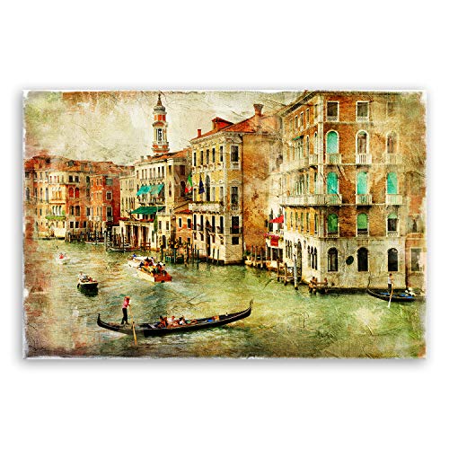 ge Bildet Bild auf Leinwand | amazing Venice - Venedig - natur in 30x20 cm als Wandbild | Wand-deko Dekoration Wohnung modern Bilder | 1092 von ge Bildet