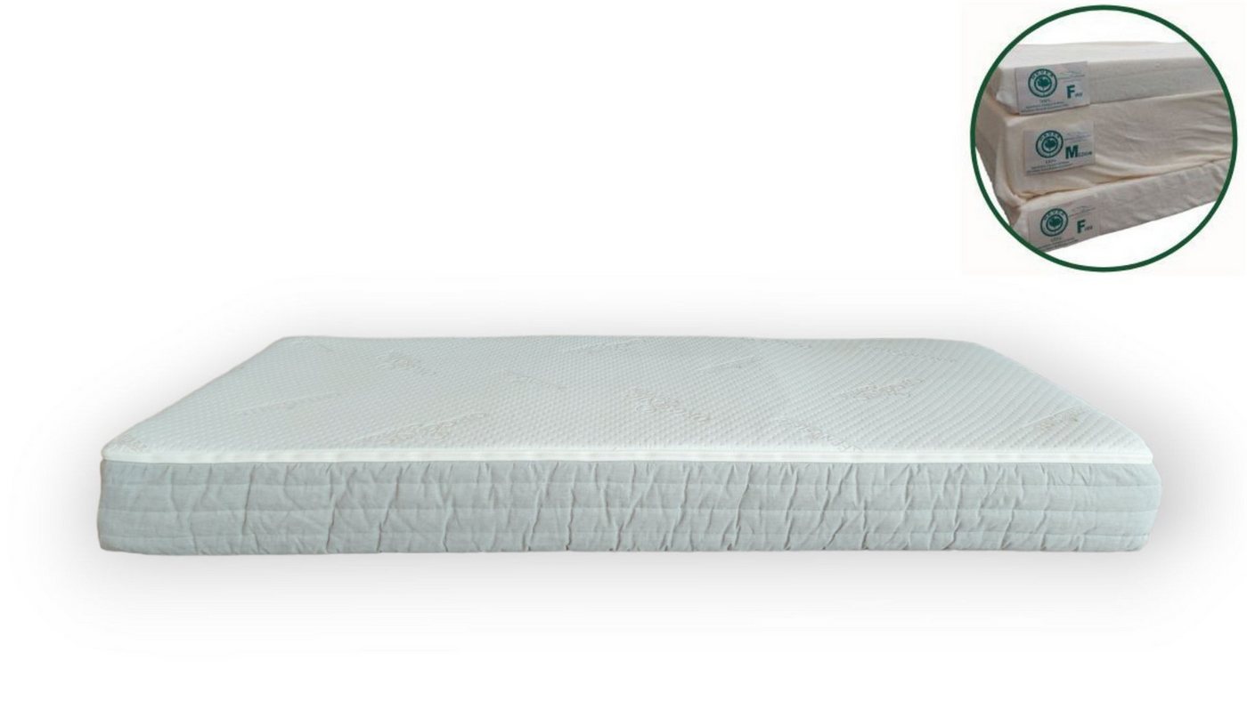 Naturmatratze HEVEA KOMFORT – 20 cm Höhe – individuell verstellbar, geborgenschlafen von geborgenschlafen