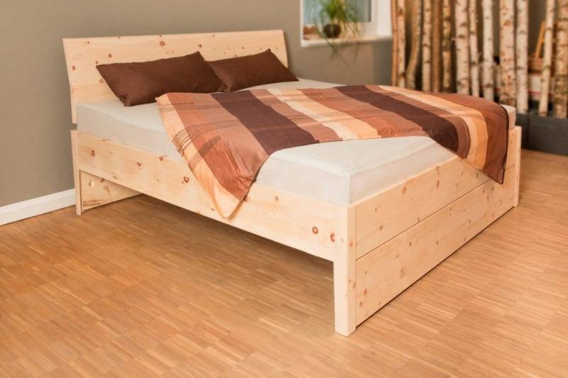 geborgenschlafen Boxspringbett Zirbenholz Massivholz Bett, Hergestellt in Deutschland - Nachhaltig von geborgenschlafen