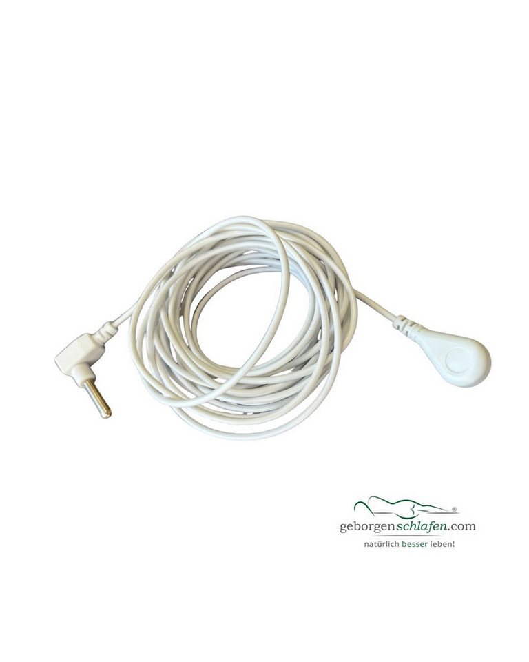 geborgenschlafen Stabelektroden Erdungsstab mit Kabel 30 cm – Sicheres Erdungssystem Zuhause, (1St), 12 m Erdungskabel mit Stab – Effektive Verbindung zum Erdboden von geborgenschlafen