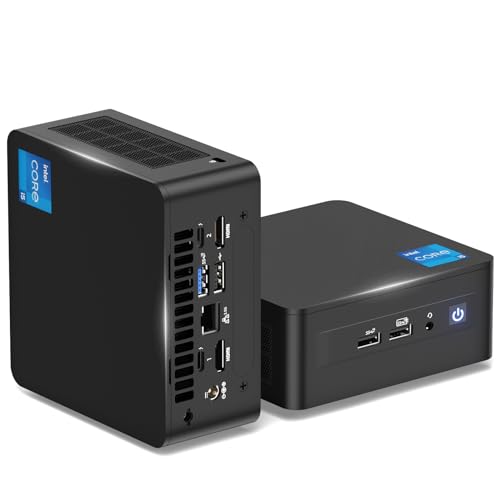 (ASUS NUC) Intel NUC 12 Pro Mini PC, Core i5-1240P (12C/16T, bis zu 4,4GHz), Wi-Fi 6E Netzwerk NUC Desktop PC Computer, 16 GB DDR4 Windows 11 Pro 512GB Mini Computer, 8K/WiFi6E/BT 5.3/Thunderbolt 4 von geeknuc