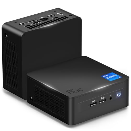 Intel NUC 13 Pro Mini PC, Core i7-1360 Prozessor Mini Computer (12C/16T/18M Cache), 32GB DDR4 1TB SSD Mini PC Windows 11 Pro, NUC 13 i7 Mini Desktop PC/8K/4K Quad Display/WiFi6E/BT5.3/Thunderbolt 4 von geeknuc