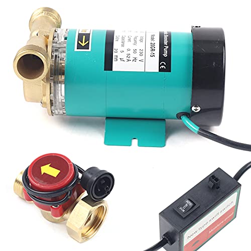 120W Umwälzpumpe 1 Zoll Heißwasserpumpe hause wasserpumpe 25l/min Druckhöhungspumpe Automatischer für Teiche zu füllen oder den Druck auf den Gartenschlauch zu erhöhen von gegeweeret