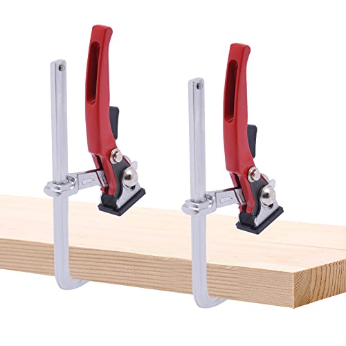 2er Hebelzwinge Einhandzwinge Tischzwinge Zwinge für einfaches und stabiles Fixieren von Holz Möbel mit einer Hand von gegeweeret