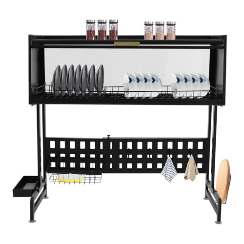 Geschirr Abtropfgestell Über Spüle Mit Geschlossener Schranktür, Für Schneidebretter Geschirr Abtropfgestell Über Spüle Mit Geschlossener Schranktür, Für Schneidebretter von gegeweeret