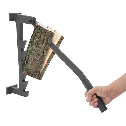 Holzspalter Manuell, Anzündholz Spalter zur Wandmontage – Tragbarer Wand Holzspalter für Kamin & Garten, Outdoor Camping Anzündholz Spalten Werkzeug von gegeweeret