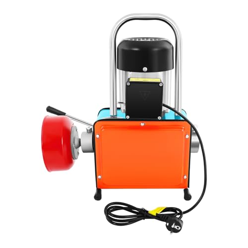 Rohrreinigungsspirale Elektrisch Rohrreinigungsmaschine 1000W Elektrischer Abflussreiniger mit 12-Meter-Feder, Geeignet für WC, Kanalisation, Badewanne, Küchenspüle und Waschbecken von gegeweeret