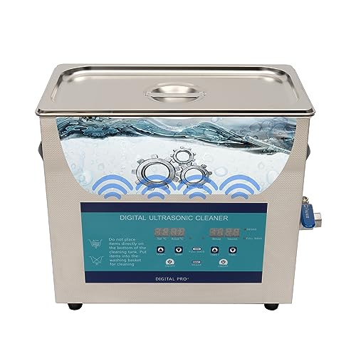 Ultraschallreiniger6.5L Ultrasonic Cleaner Schmuckreiniger Ultraschall mit Heizung Digital Timer für Brillen, Schmuck, Münzen, Uhren usw von gegeweeret