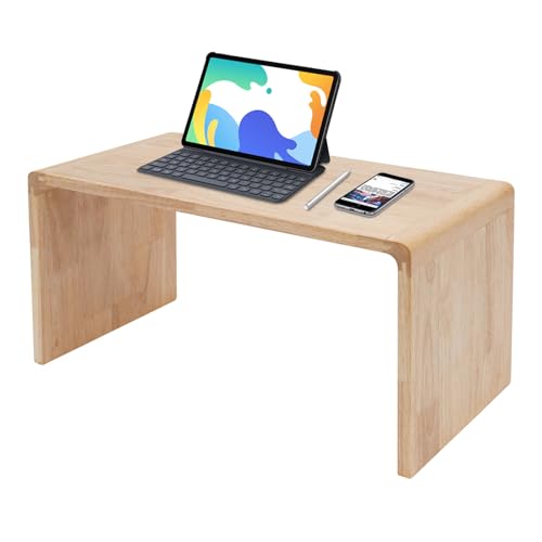 gegeweeret Beistelltisch C Form, Holz Kleiner Side Table, Kaffeetisch Kleiner Tisch, Sofa Tisch Beistelltische Bett, einsetzbar als Couchtisch, Telefontisch, Betttisch, Laptoptisch und Kaffeetisch von gegeweeret