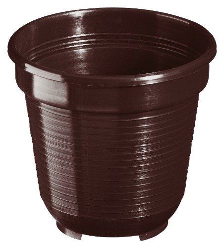 20er Set Blumentopf Standard 14 cm rund aus Kunststoff Sparpaket, Farbe:braun 20er Set Blumentopf Standard 14 cm rund aus Kunststoff Sparpaket, Farbe:braun von geli Thermo Plastic