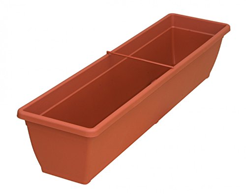 Blumenkasten TOSCANA aus Kunststoff , Farben:terracotta 06;Länge:100 cm von geli Thermo Plastic