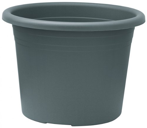 Blumentopf CYLINDRO rund aus Kunststoff, Farbe:anthrazit;Durchmesser:25 cm von geli Thermo Plastic