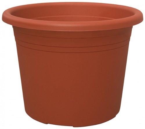 Blumentopf CYLINDRO rund aus Kunststoff, Farbe:terracotta;Durchmesser:20 cm von geli Thermo Plastic