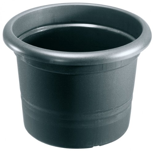 Pflanzkübel MONTANA rund aus Kunststoff, Farbe:anthrazit;Durchmesser:25 cm von geli Thermo Plastic