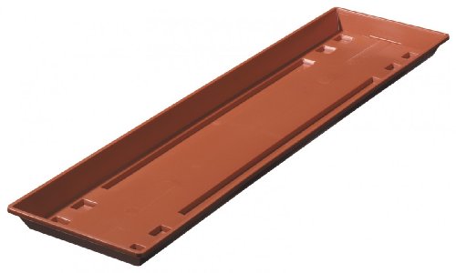 Untersetzer STANDARD für Blumenkasten aus Kunststoff, Farbe:terracotta;Länge:50 cm von Geli