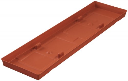 Untersetzer für Blumenkasten TOSCANA und AQUA TOSCANA, Farben:terracotta 06;Länge:80 cm von geli Thermo Plastic