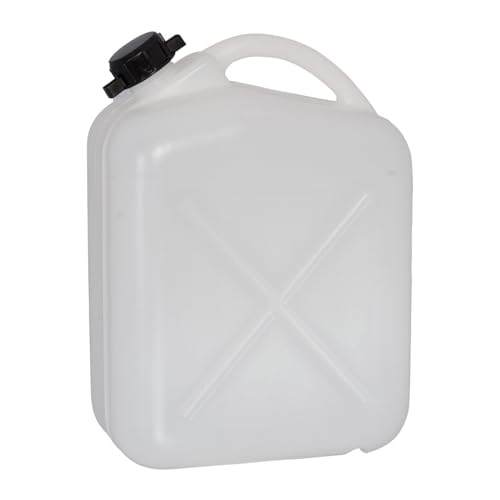 Wasserkanister aus Kunststoff mit Deckel weiß, Inhalt: 5 Liter von geli Thermo Plastic