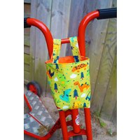 Lenkertasche Utensilo Grün Dinos Bett Gitterbett Spielzeugtasche Aufbewahrung Kinderbett Schnullertasche Laufrad Roller Deirad Osterkorb von gelisboutique