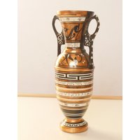 Lot Nr. 513 Vintage Kupfer Vase Handgemacht in Griechenland von gemcombination