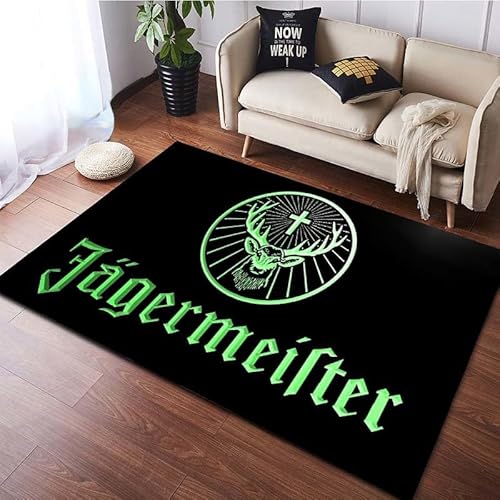 gemel Ja-Germ-Eister Logo Muster Flanell Teppich Home Decor Boden Tisch Teppiche Fußpolster Krabbelmatte 100X160CM von gemel