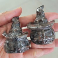 Yooperlite Kürbis, 2.5" Jack O Lantern, Kristall Kürbis Leuchtender Leuchtet Unter Uv Licht Halloween Dekor Yooperlite Kürbis, 2.5" Jack O Lantern, Kristall Kürbis Leuchtender Leuchtet Unter Uv Licht Halloween Dekor von gemnicrystals