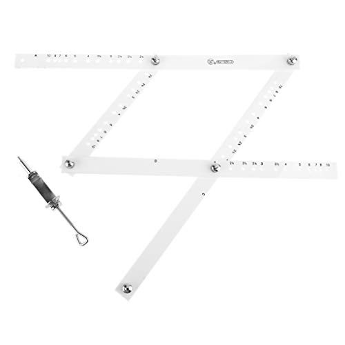 geneic 34 cm Maßstab, Zeichenlineal, Künstler, Pantograph, Faltmaßstab, Reduzierstück, Vergrößerung, Werkzeug, Kunsthandwerk für Büro und Schulbedarf von geneic