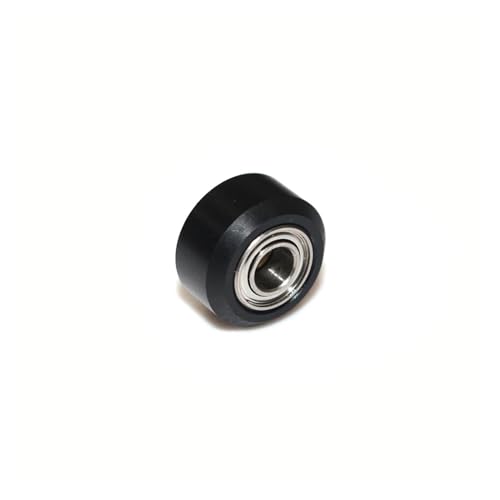 1/5/10/24PCS CNC-Kunststoff-POM-großes kleines Rad mit Lagerspannrolle for V-Slot-Aluminiumprofil-Perlin-Riemenscheibe, for 3D-Drucker Ender3 V2 (Color : POM Small Black, Size : 10Pcs) von generic