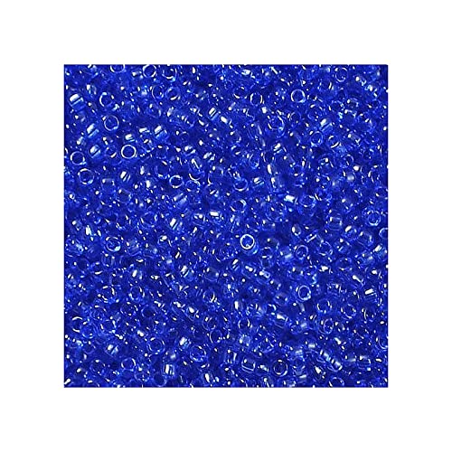 10g Rocailles Toho Samenperlen transparent Kobalt (# 8), 11/0 (2.2 mm) (Rocailles TOHO seed beads Transparent Cobalt (#8)) von generic