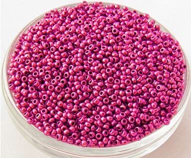 20g Rocailles Preciosa-Samenperlen metallisches Rosa, 10/0 (Rocailles PRECIOSA seed beads metallic pink) von generic