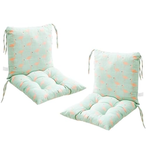 2er Set Niedriglehner Auflagen Set Stuhlauflage,40x80cmAbnehmbarem Rückenlehne Auflage für Stühle Bänke in Haus und Garten Sitzkisse(Style7) von generic