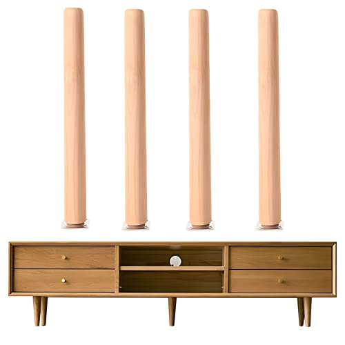 4er-Set, 70 cm, Ersatzfüße aus Holz für Couch, Schrank, Bett, Schrank, Sessel, Stuhl, Kommode. Inklusive Montageplatte und Schrauben. Stabile Tischbeine für Heimwerkerprojekte 4er-Set, 70 cm, Ersatzfüße aus Holz für Couch, Schrank, Bett, Schrank, Sessel, Stuhl, Kommode. Inklusive Montageplatte und Schrauben. Stabile Tischbeine für Heimwerkerprojekte von generic
