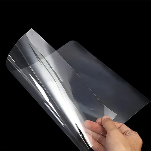 A3 PET Folienblatt Transparente Kunststoffplatte 420x300mm Flexible Klare Folien 0.05–0.5mm for Basteln Bilderrahmen Schilder DIY Anzeige Druck DTF Projekte(0.5MM-25Pcs) von generic