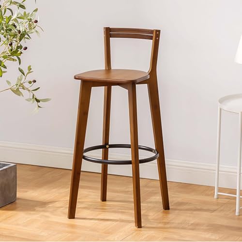 Barhocker Mit Lehne Und Fußstütze Küchenstühle Moderner Esszimmerstühle Ergonomischer Stuhl for Küche, Hausbar, Einfache Montage(Teal,70cm) von generic