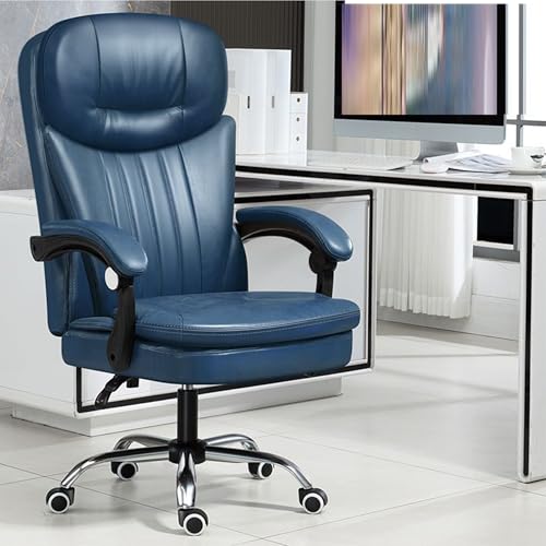 Chefsessel, Gaming-Schreibtisch mit Schaukelfunktion und bequemem Ledersessel, ergonomischer PC-Arbeitsplatz mit Verstellbarer, Dicker Rückenlehne und breiter Kopfstütze für den Heim- und Bü Chefsessel, Gaming-Schreibtisch mit Schaukelfunktion und bequemem Ledersessel, ergonomischer PC-Arbeitsplatz mit Verstellbarer, Dicker Rückenlehne und breiter Kopfstütze für den Heim- und Bü von generic