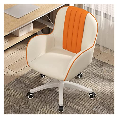Chefsessel, Verstellbarer Schreibtischstuhl mit Samtrollen für das Homeoffice – moderner Drehstuhl für Kosmetik und Arbeit mit Leinenstoff, ergonomisches Design, perfekt für Wohnzimmer und B von generic