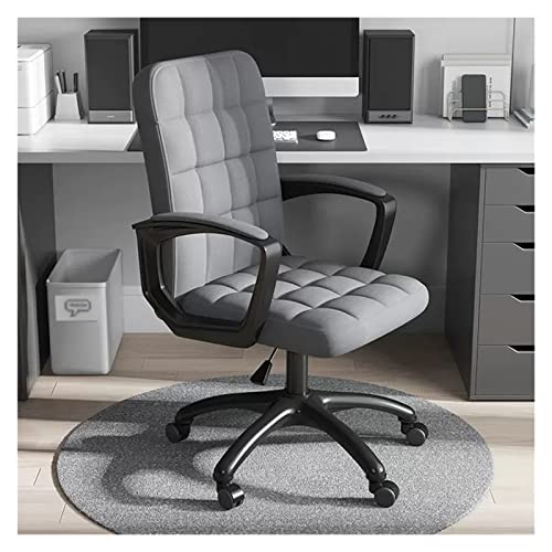 Chefsessel, ergonomisch, drehbar, mit mittelhoher Rückenlehne und Armlehnen, 360°-Drehung, bequemer Gaming- und Arbeitsstuhl für das Homeoffice und den Schreibtisch von generic