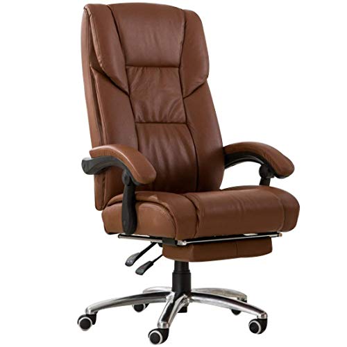 Chefsessel, ergonomisch, hohe Rückenlehne, verstellbar, Gaming-Drehstuhl mit Fußstütze, bequemer Computer-Schreibtischstuhl für Zuhause und Büro, Farbe: Bernstein Chefsessel, ergonomisch, hohe Rückenlehne, verstellbar, Gaming-Drehstuhl mit Fußstütze, bequemer Computer-Schreibtischstuhl für Zuhause und Büro, Farbe: Bernstein von generic