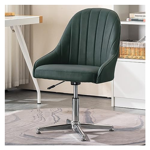 Chefsessel, ergonomisch, mit Stoff gepolstert, Schreibtischstuhl, ohne Armlehnen, drehbar, mit mittlerer Rückenlehne, gekreuzte Beine, Keine Rollen, bequemer Computer-Arbeits- und Schminkstu Chefsessel, ergonomisch, mit Stoff gepolstert, Schreibtischstuhl, ohne Armlehnen, drehbar, mit mittlerer Rückenlehne, gekreuzte Beine, Keine Rollen, bequemer Computer-Arbeits- und Schminkstu von generic