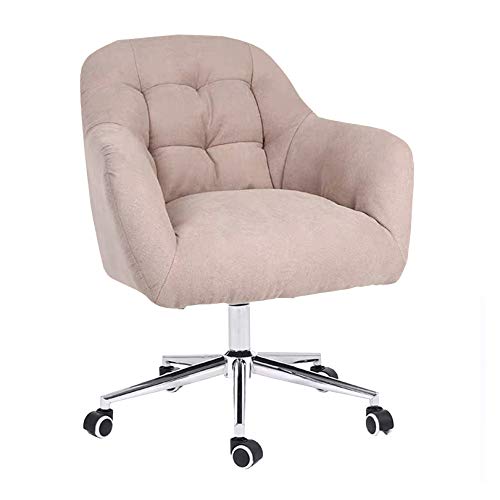 Chefsessel, ergonomischer Drehstuhl, Verstellbarer Computer-Arbeitsstuhl mit mittlerer Rückenlehne und Armlehnen, gepolstert für Zuhause und Wohnzimmer – Farbe Khaki von generic