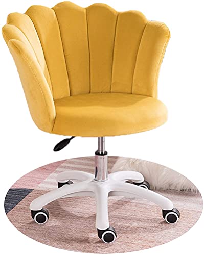Chefsessel, moderner Samtstoff mit Blütenblatt-Ummantelung, ergonomischem Design und Drehfunktion in gelber Farbe für das Home Office oder Arbeitszimmer Chefsessel, moderner Samtstoff mit Blütenblatt-Ummantelung, ergonomischem Design und Drehfunktion in gelber Farbe für das Home Office oder Arbeitszimmer von generic