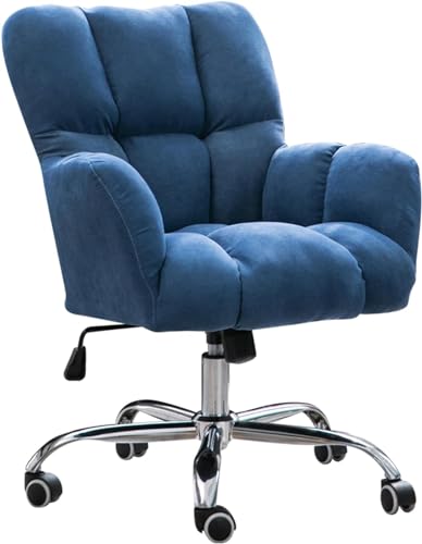 Chefsessel, moderner ergonomischer Schreibtischstuhl mit Rollen und hoher Rückenlehne, Computer-Arbeitsstuhl für das Home Office mit Verstellbarer Dreh- und Schaukelfunktion und Kunstlederpo von generic