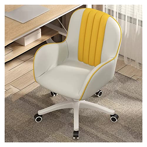Chefsessel, verstellbar, Samt, moderner Drehstuhl mit Rollen für Homeoffice und Wohnzimmer, bequemer Arbeitsstuhl aus Leinenstoff mit Rollen, stilvoller Schminktisch von generic
