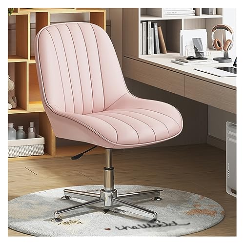Chefsessel fürs Büro, ohne Armlehnen, Criss Cross – ergonomischer Schreibtischstuhl mit mittlerer Rückenlehne und 120°-Wippfunktion, platzsparendes Design mit gekreuzten Beinen für kleine Rä von generic