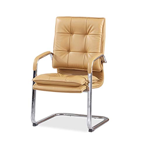 Chefsessel mit festen Armlehnen, ergonomischer Computer-Schreibtischstuhl für Schlafzimmer und Wohnzimmer, stilvoller Khaki-Chefsessel (55 x 115 cm) von generic